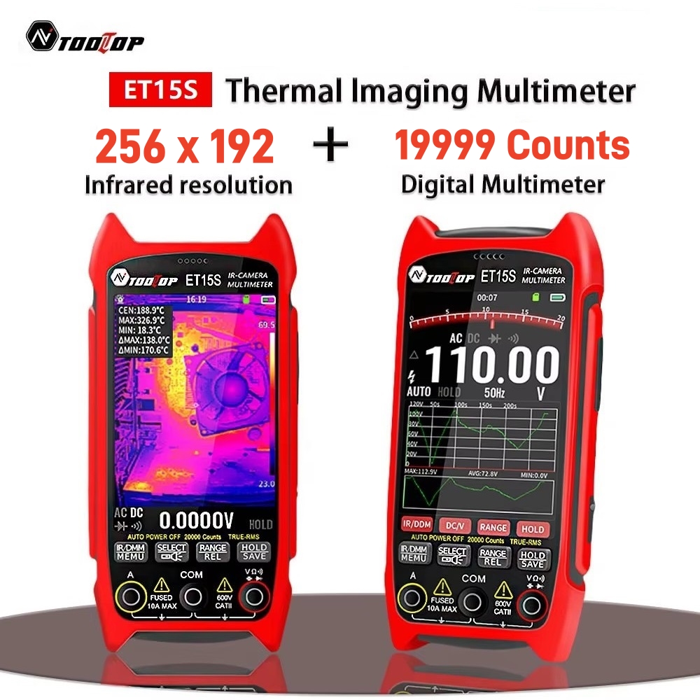 Handheld Thermal Camera 256X192 - TOOLTOP ET15S 256x192 Industrial Thermal Imager