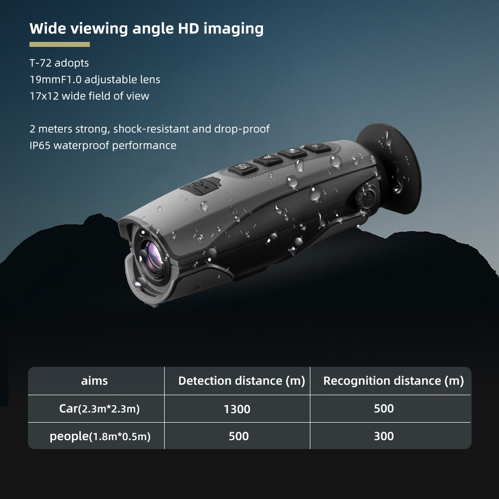 Thermal Imaging Monocular 384X288 - 2026 Premium Products CEM T-72 Monocular