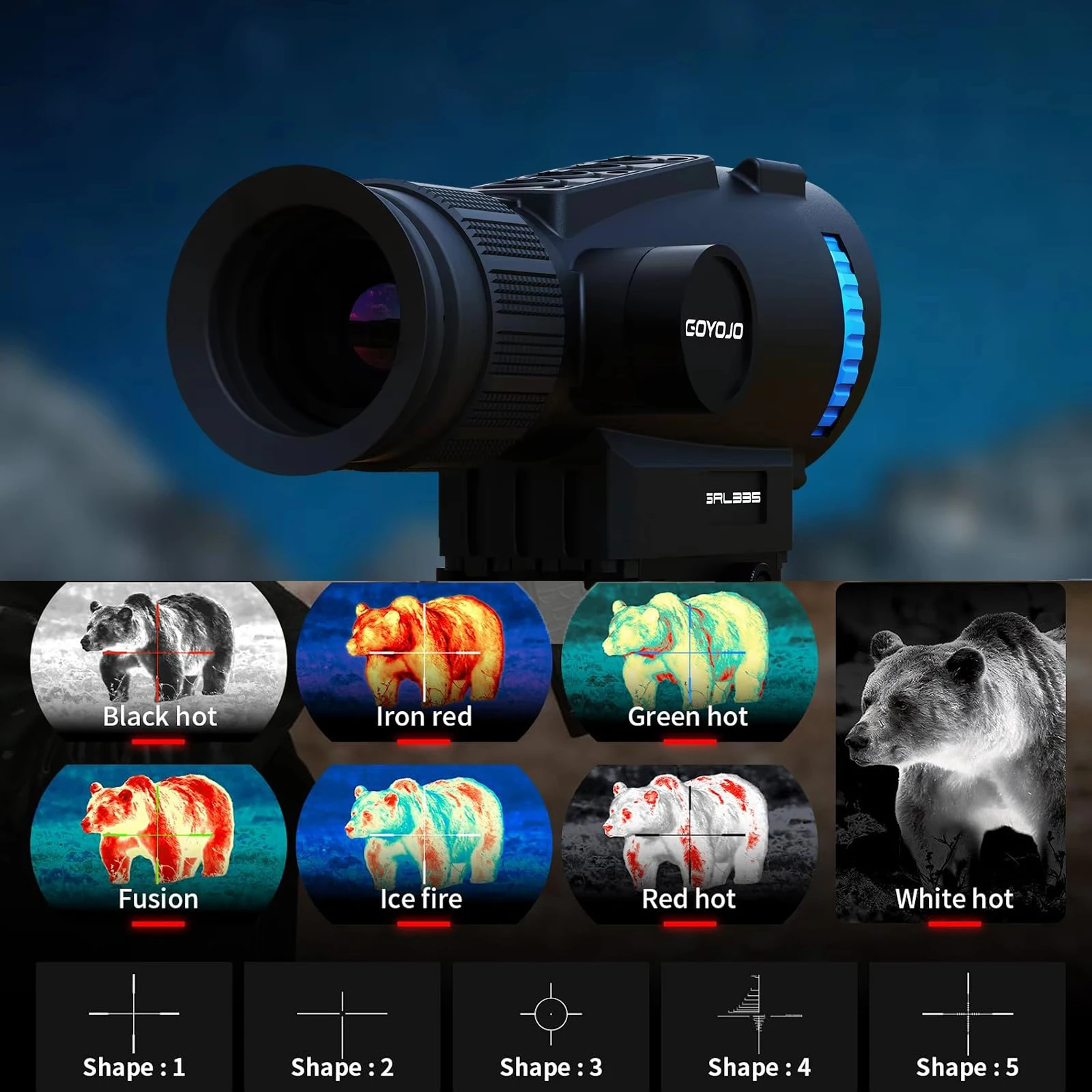 Thermal Scope 640X512 Hunting - GOYOJO GRL635 Thermal Imaging Scope 640x512