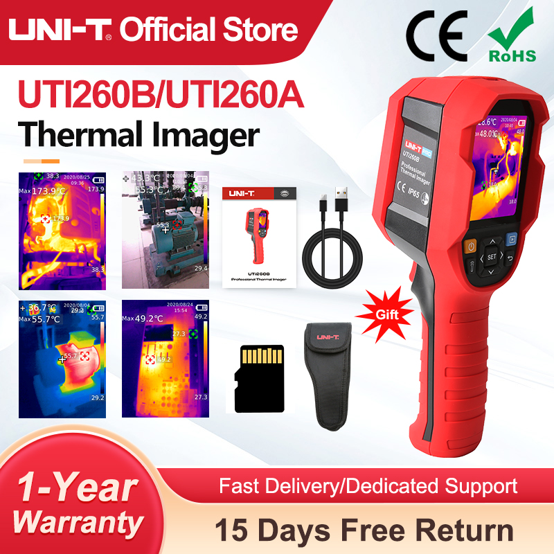 UNI-T UTI260B UTI260A Thermal  - огляд і ціна Handheld Thermal Camera 256X192