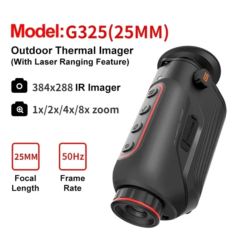 High Resolution 384×288 Therma - огляд і ціна Thermal Monocular Laser Rangefinder