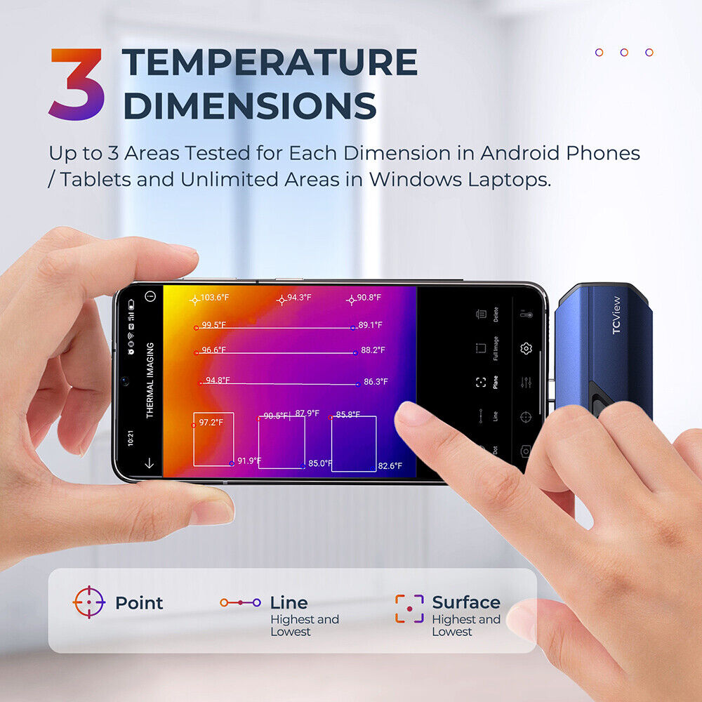 TOPDON TC001 Thermal Imaging C - огляд і ціна Handheld Thermal Camera 256X192
