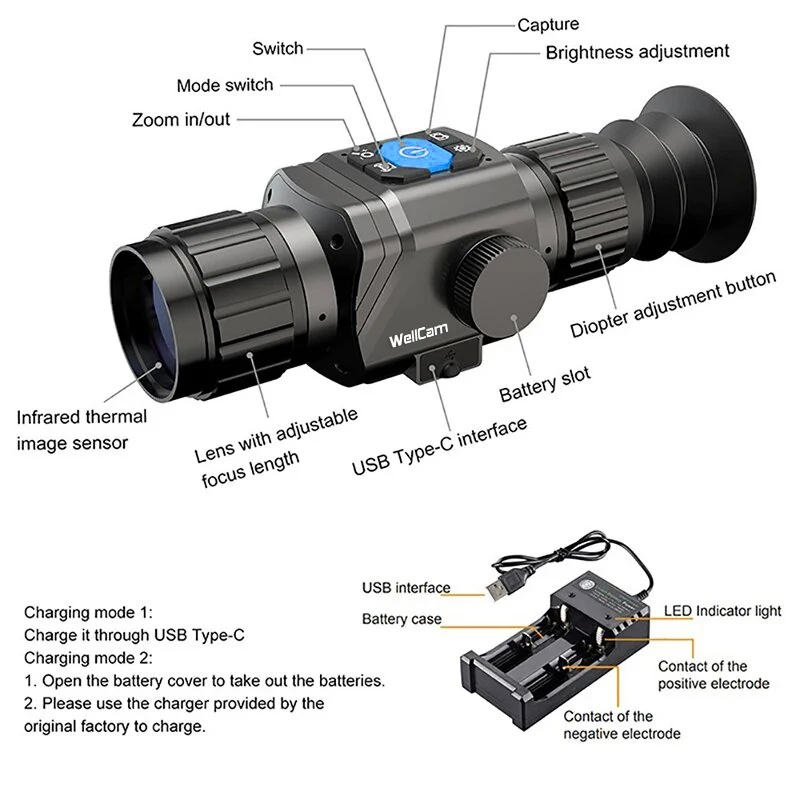 1600m Thermal Hunting Monocula - огляд і ціна Thermal Night Vision Monocular