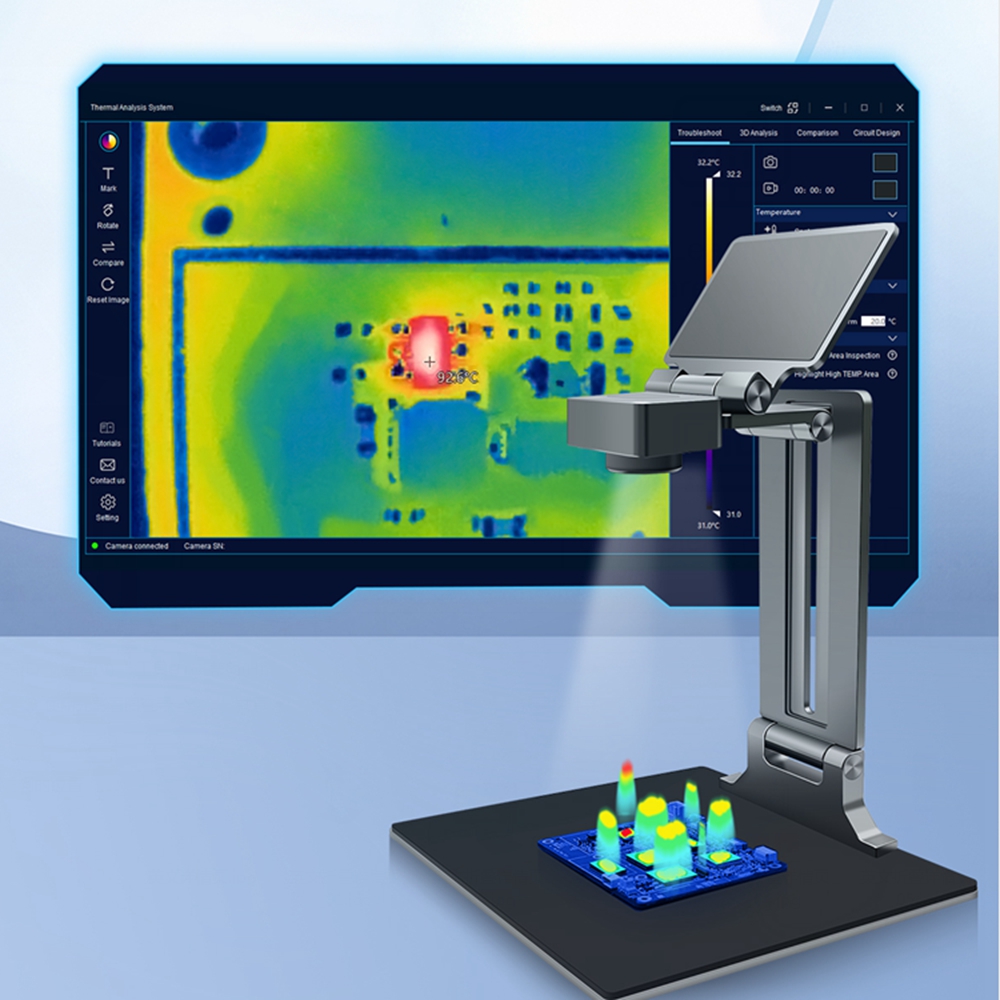 3D Thermal Imaging Analyzer 25 - огляд і ціна Thermal Camera Pcb Repair 256X192