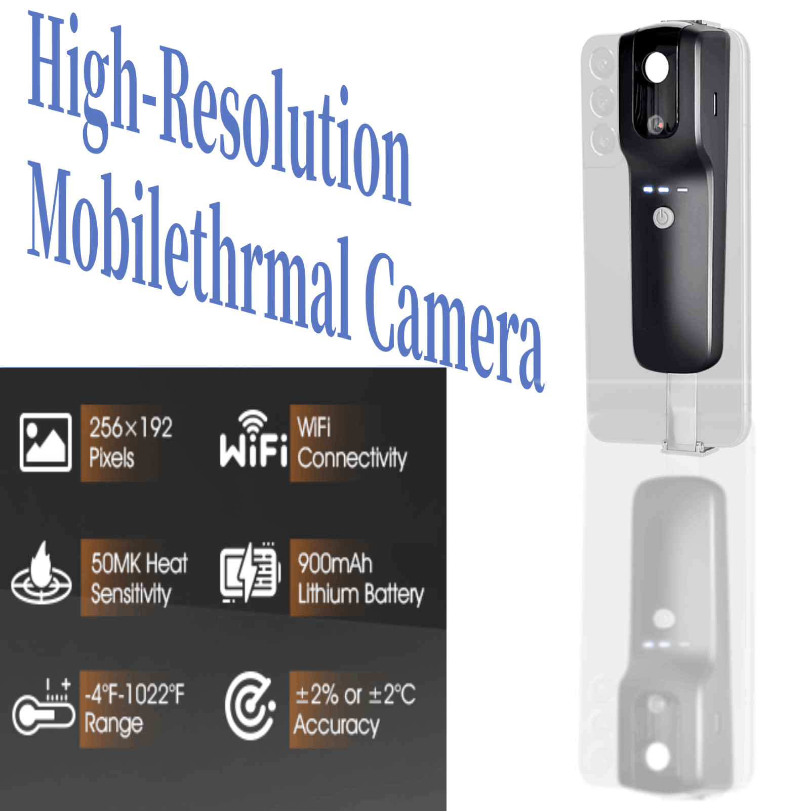 HP951A 256x192 WiFi Thermal Ca - огляд і ціна Handheld Thermal Camera 256X192