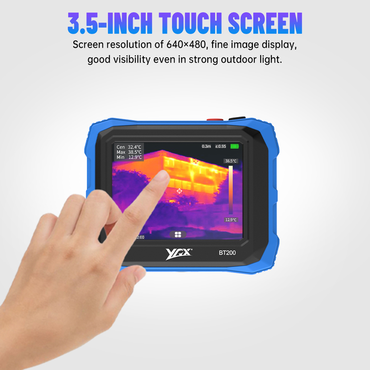 YRX BT200 Flat Panel Thermal I - огляд і ціна Handheld Thermal Camera 256X192