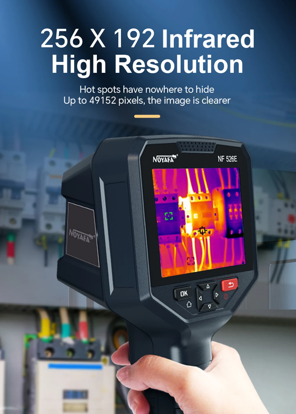 NOYAFA NF-526E Thermal Imager  - огляд і ціна Thermal Camera Pcb Repair 256X192