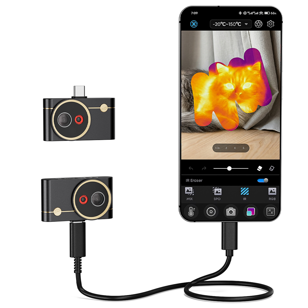 AI Dual Lens P4 Thermal Camera - огляд і ціна Handheld Thermal Camera 256X192
