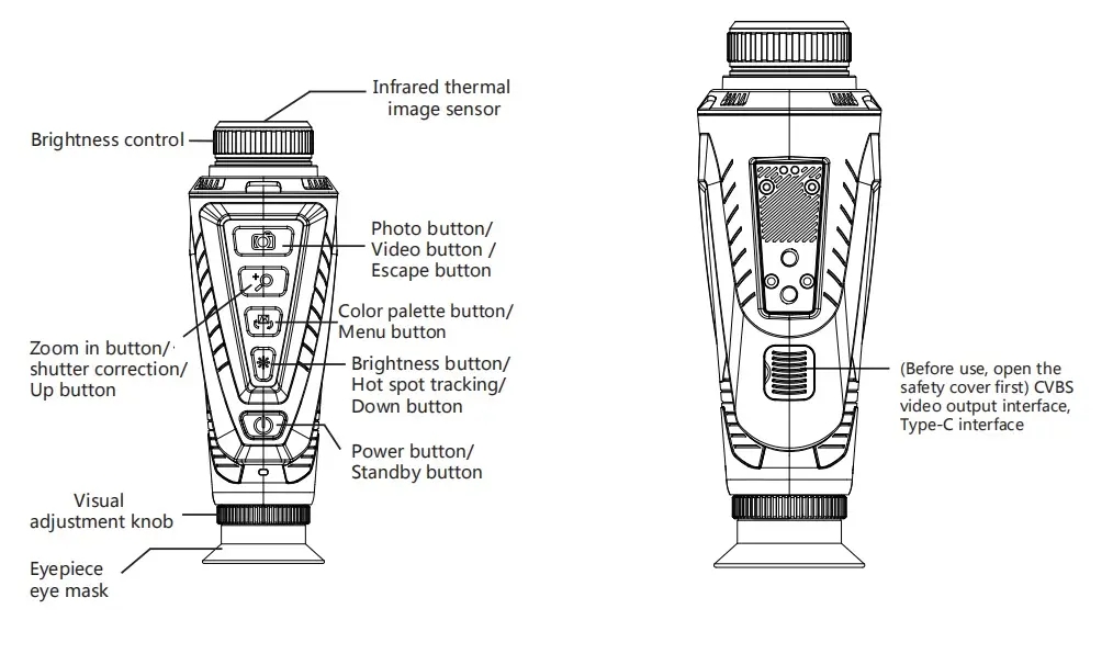 Lightweight Handheld Monocular - огляд і ціна Thermal Imaging Monocular 384X288