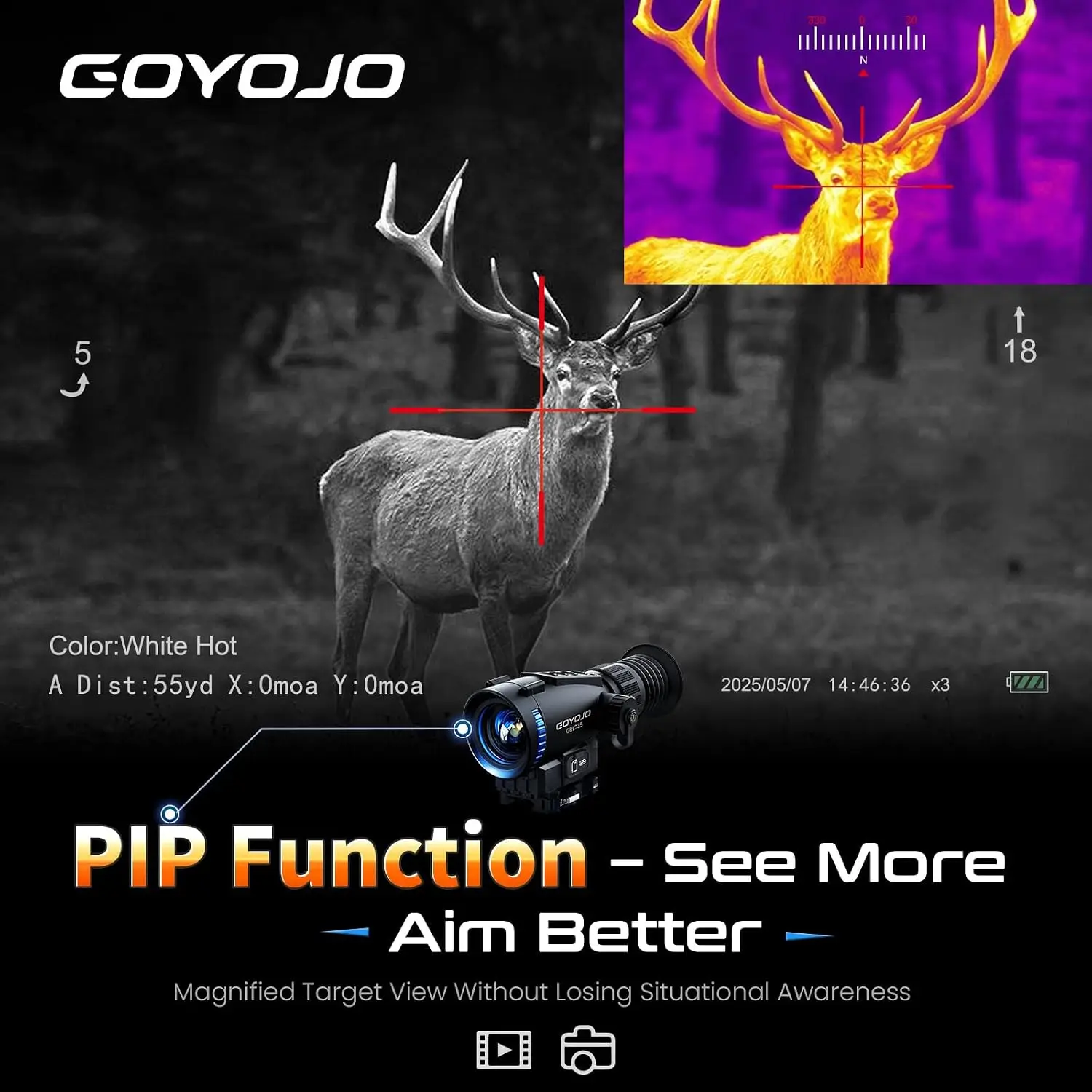 GOYOJO GRL635 Thermal Imaging  - огляд і ціна Thermal Scope 640X512 Hunting